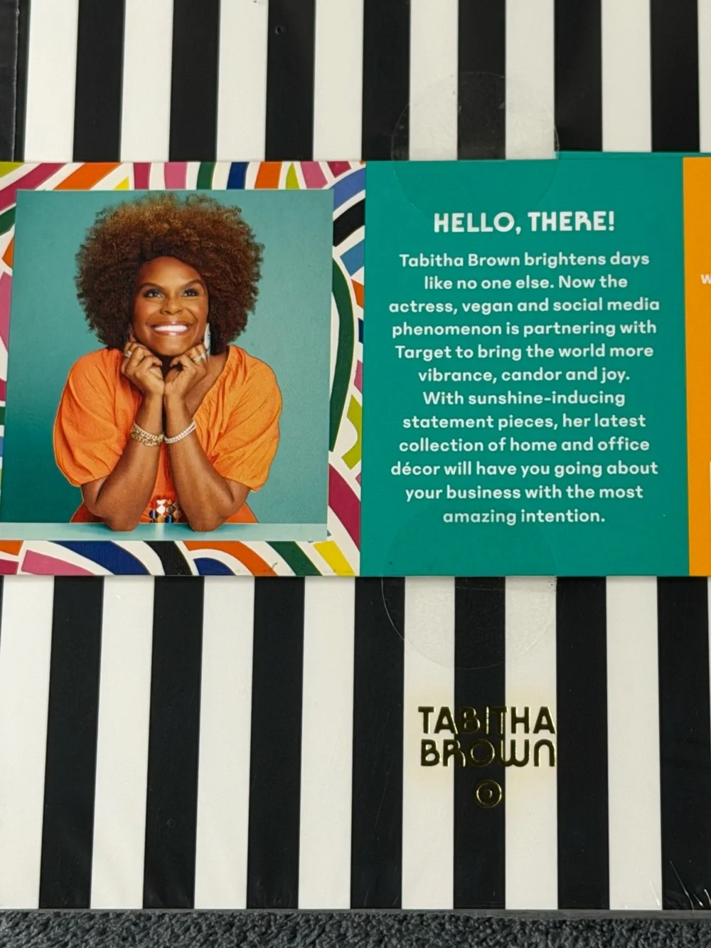 Tabitha Brown My Business Floral Notebook — Black, Yellow, Teal, Pink